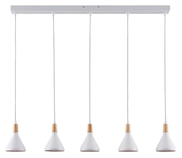 Lampa Wisząca Lindby, Arina, ściemnialny, biały, salon, metal, nowoczesny