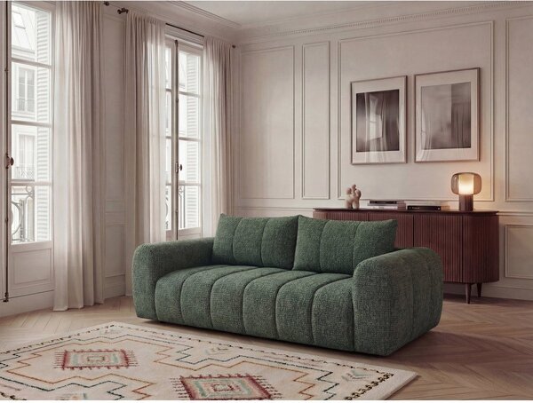 Ciemnozielona sofa 242 cm Nesty – Bobochic Paris