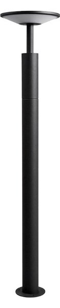 Zewnętrzna Lampa Lucande, Fenia, czarny, taras, aluminium, nowoczesny