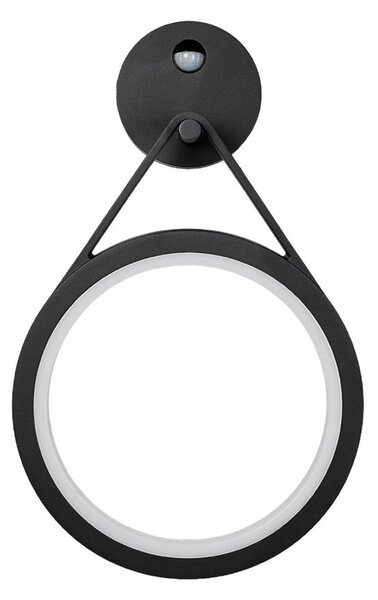 Zewnętrzna Lampa Lucande, Mirco, czarny, metal, nowoczesny