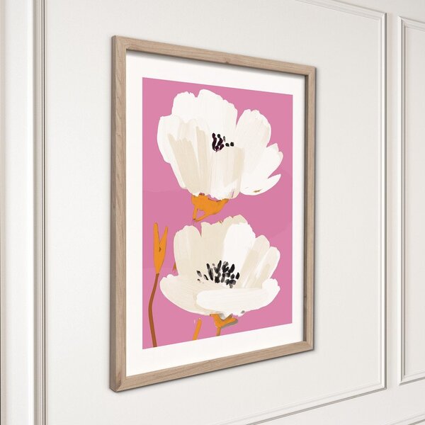 Obraz drukowany z ramą w zestawie 30x40 cm Peony Bloom – Styler