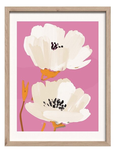 Obraz drukowany z ramą w zestawie 30x40 cm Peony Bloom – Styler