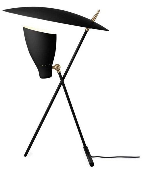 Lampa Stołowa Warm Nordic, Silhouette, czarny, salon, metal, design