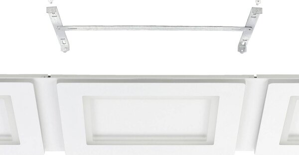 EGLO connect Inteligentna lampa sufitowa Connect Padrogiano-Z, możliwość ściemniania, biały / opal, salon / jadalnia, metal, nowoczesny