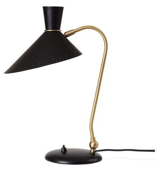 Lampa Stołowa Warm Nordic, Bloom, czarny, salon, metal, vintage