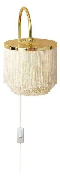 Lampa Ścienna Warm Nordic, Fringe, beżowy, salon, metal, vintage