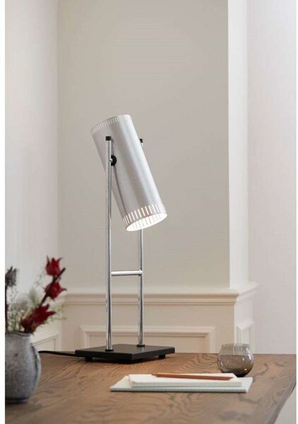 Lampa Stołowa Warm Nordic, Trombone, metaliczny, salon, aluminium, design