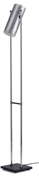 Lampa Podłogowa Warm Nordic, Trombone, metaliczny, salon, aluminium, design