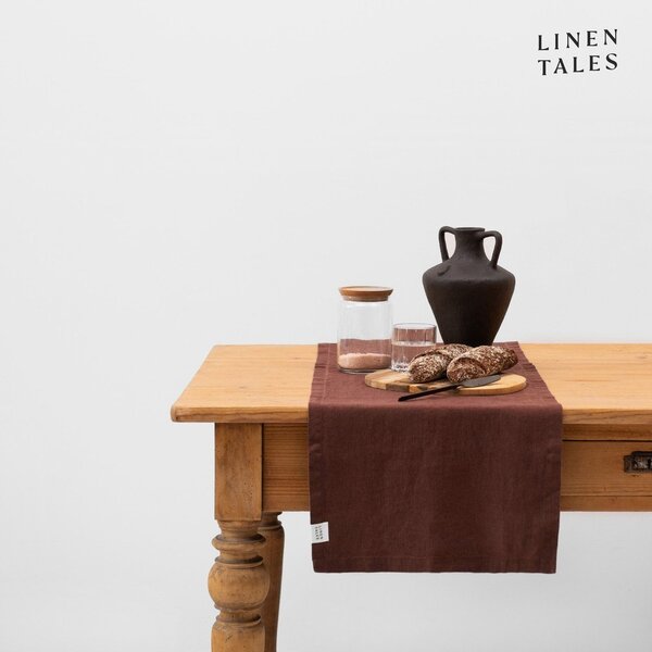 Lniany bieżnik 40x150 cm Chocolate – Linen Tales
