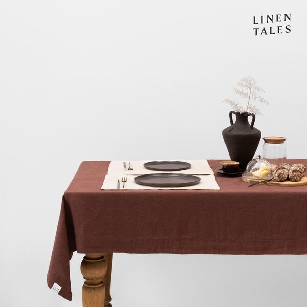 Lniany obrus 140x200 cm Chocolate – Linen Tales