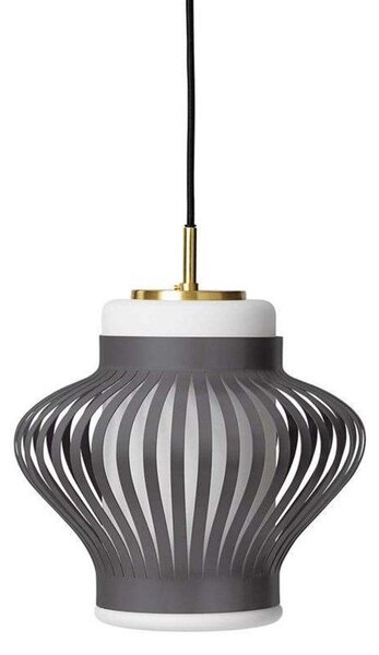 Lampa Wisząca Warm Nordic, Opal Lamella, ściemnialny, szary, jadalnia, metal, vintage