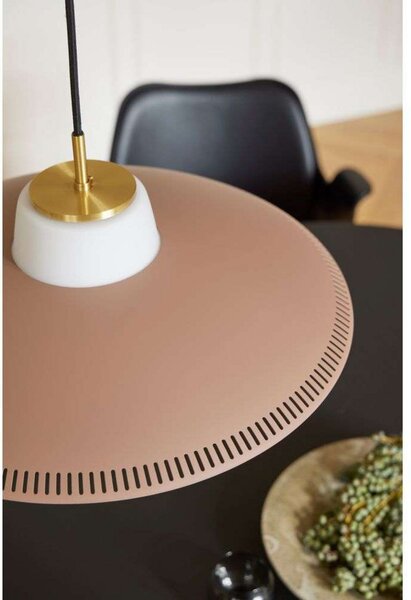 Lampa Wisząca Warm Nordic, Opal Shade, ściemnialny, brąz rdzawy, jadalnia, metal, skandynawski