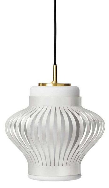 Lampa Wisząca Warm Nordic, Opal Lamella, ściemnialny, biały, jadalnia, metal, vintage