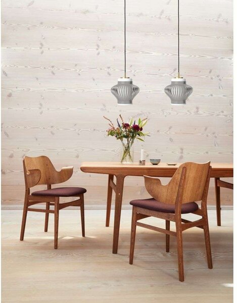 Lampa Wisząca Warm Nordic, Opal Lamella, ściemnialny, szary, jadalnia, metal, vintage