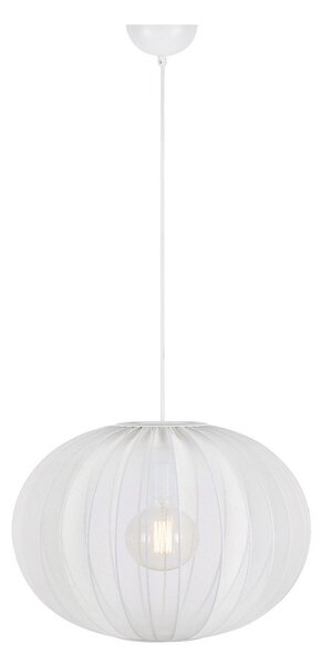 Lampa Wisząca Markslöjd, Florence, ściemnialny, biały, salon, tkanina | tekstylia, skandynawski