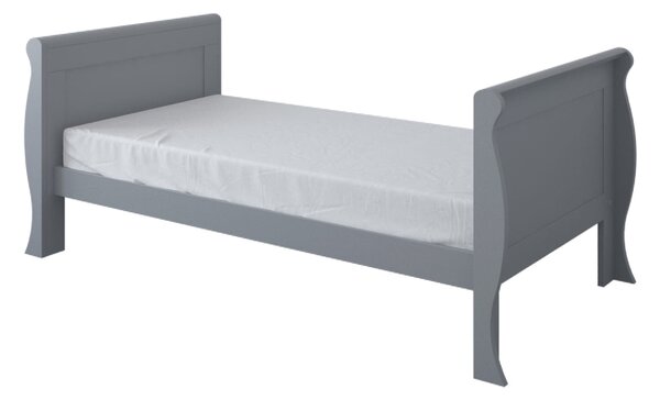 Szare Łóżeczko - tapczanik GLAMOUR 3w1 140x70