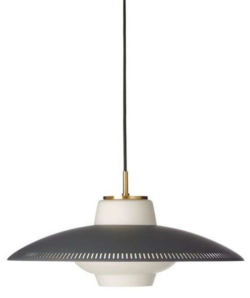 Lampa Wisząca Warm Nordic, Opal Shade, ściemnialny, szary, jadalnia, metal, skandynawski
