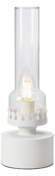 Lampa Stołowa Markslöjd, biały, salon, szkło