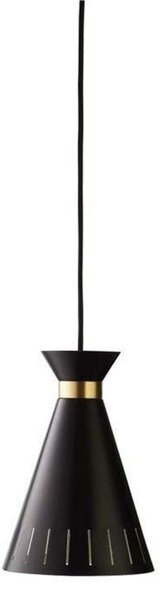 Lampa Wisząca Warm Nordic, Cone, ściemnialny, czarny, kuchnia, metal, vintage