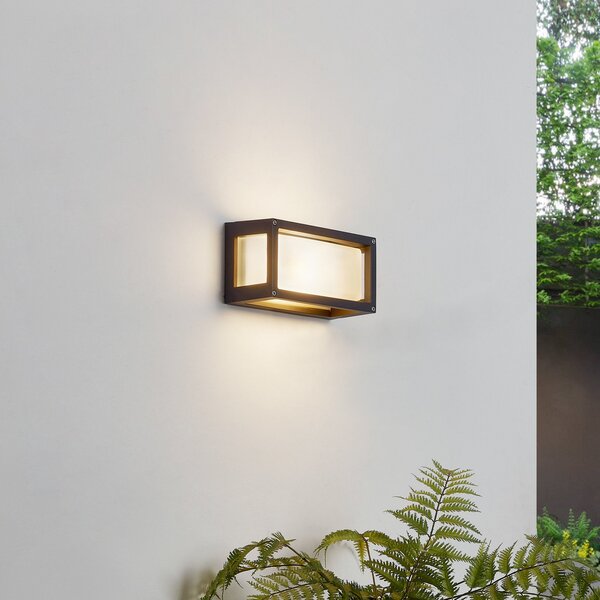Zewnętrzna Lampa Lucande, Aurelien, ściemnialny, czarny, balkon, metal, nowoczesny