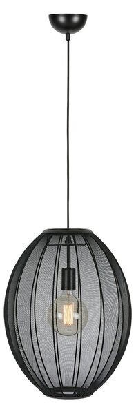 Lampa Wisząca Markslöjd, Florence, ściemnialny, czarny, salon, tkanina | tekstylia, skandynawski