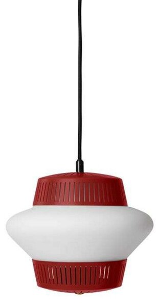 Lampa Wisząca Warm Nordic, Pendelleuchte Opal Arch, ściemnialny, czerwony, jadalnia, metal, design