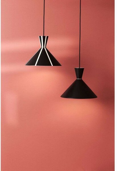 Lampa Wisząca Warm Nordic, Bloom Stripe, ściemnialny, biały, jadalnia, metal, vintage