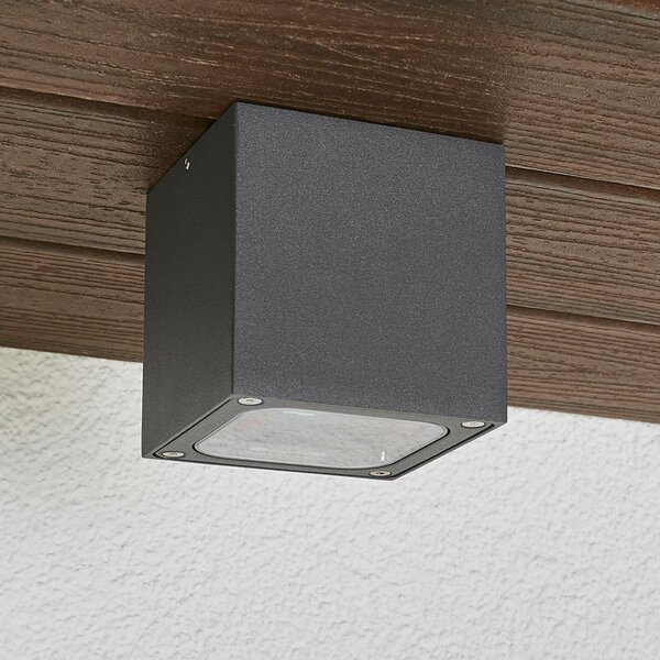 Zewnętrzna Lampa Lucande, Tanea, szary, metal, nowoczesny