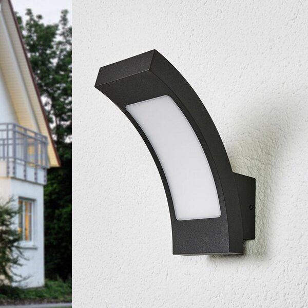 Zewnętrzna Lampa Lucande, Juvia, czarny, metal, nowoczesny