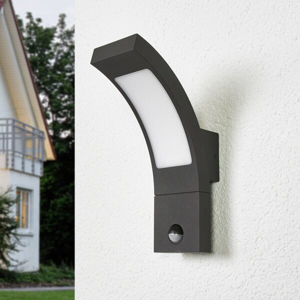 Zewnętrzna Lampa Lucande, Juvia, czarny, metal, nowoczesny