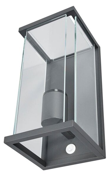 Zewnętrzna Lampa Lucande, Annalea, czarny, taras, metal, nowoczesny