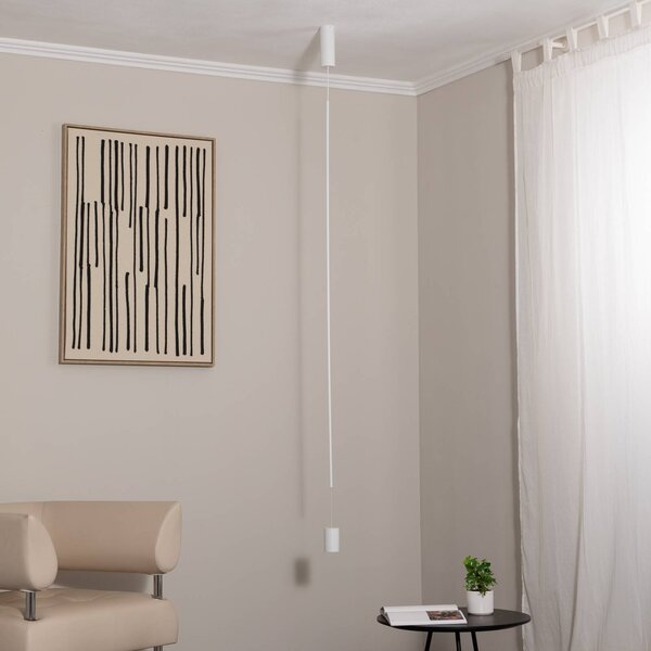 Lampa wisząca VERTIC Nowodvorski Lighting, biały / opal, salon / jadalnia, aluminium, nowoczesny