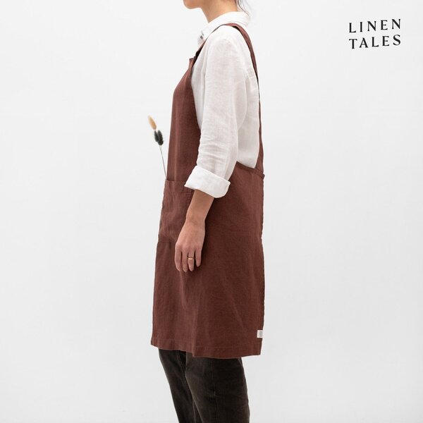 Lniany fartuch Chocolate – Linen Tales