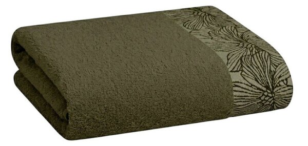 Ciemnozielony bawełniany ręcznik frotte 50x100 cm Valencia – My House