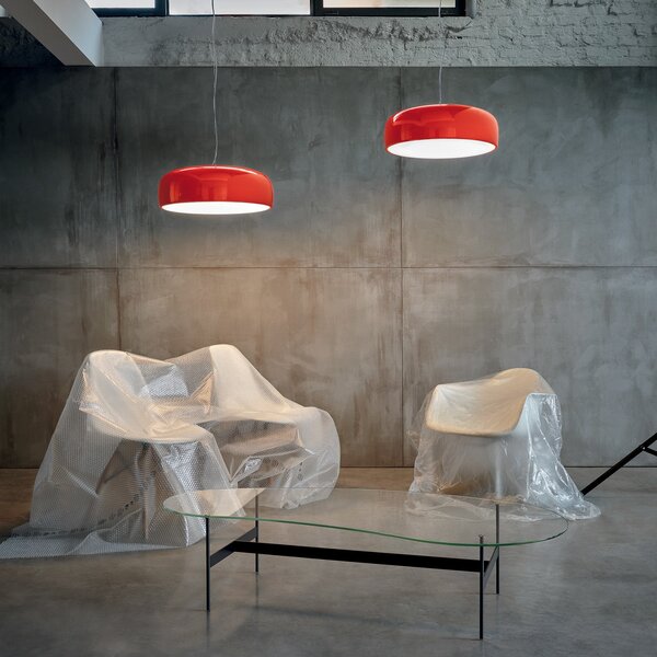 Lampa Wisząca FLOS, SMITHFIELD S, ściemnialny, czerwony, salon, metal, design
