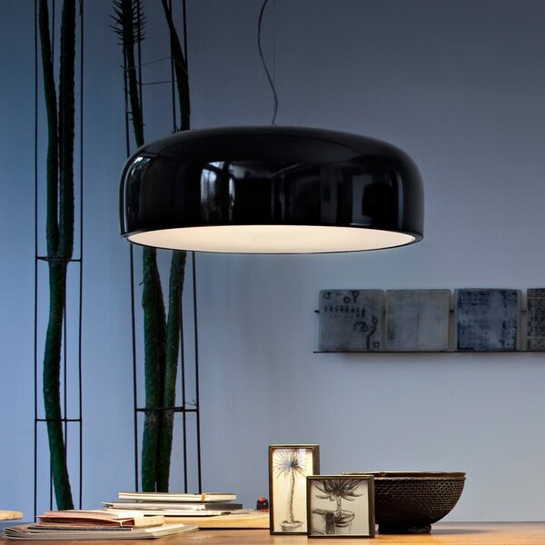 Lampa Wisząca FLOS, Smithfield, ściemnialny, czarny, salon, metal, design