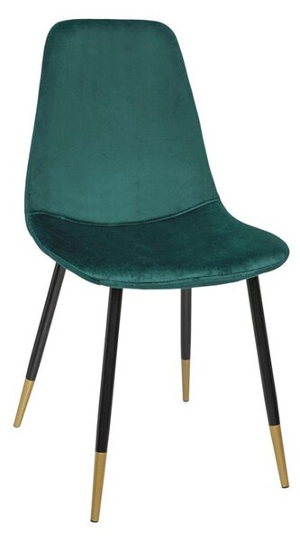 Krzesło Tyka Velvet zielone