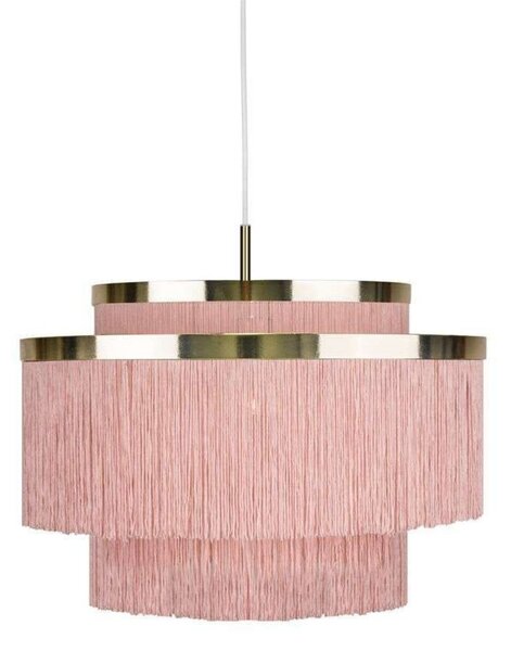 Lampa Wisząca Globen Lighting, pudrowy róż, jadalnia, metal