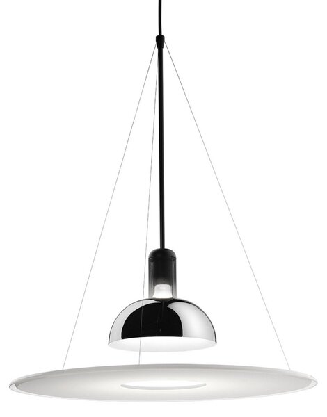 Lampa Wisząca FLOS, FRISBI, ściemnialny, biały, salon, tworzywo sztuczne, design
