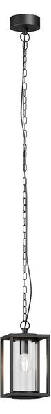 Zewnętrzna Lampa Lucande, Ferda, ściemnialny, czarny, taras, aluminium, nowoczesny