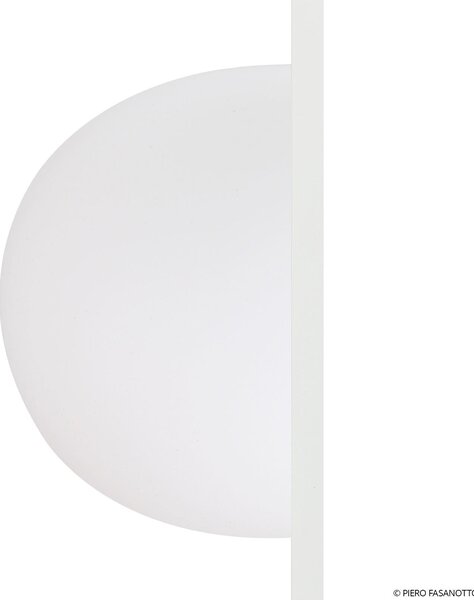 Lampa Ścienna FLOS, Glo-Ball, ściemnialny, biały, salon, szkło, design