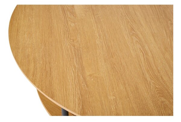 Okrągły stolik w dekorze dębu w naturalnym kolorze ø 80 cm Pensacola – Unique Furniture