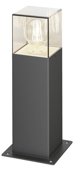 Zewnętrzna Lampa Lucande, Keke, ściemnialny, czarny, metal, nowoczesny
