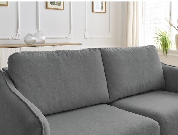 Ciemnoszara sofa do spania/rozkładana 178 cm Lenny – Bobochic Paris