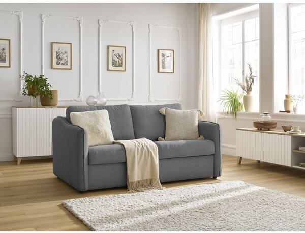 Ciemnoszara sofa do spania/rozkładana 178 cm Lenny – Bobochic Paris