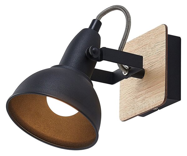 Lampa Ścienna Lindby, Aylis, ściemnialny, czarny, salon, metal, industrialny