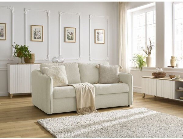 Beżowa sofa do spania/rozkładana 178 cm Lenny – Bobochic Paris