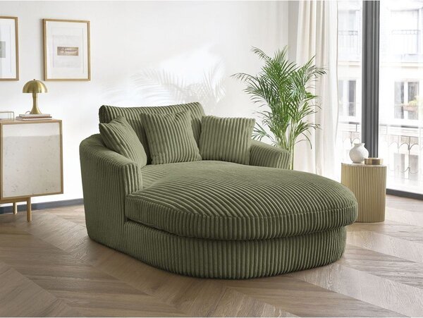 Zielony sztruksowy fotel Belem – Bobochic Paris