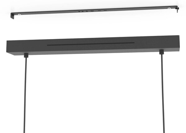 EGLO Inteligentna lampa wisząca Connect Andreas-Z, możliwość ściemniania, czarny, salon / jadalnia, metal, nowoczesny