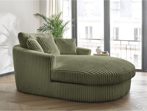 Zielony sztruksowy fotel Belem – Bobochic Paris